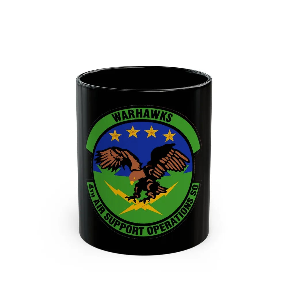 4 Air Support Operations Sq USAFE (U.S. Air Force) Black Coffee Mug-11oz-Go Mug Yourself