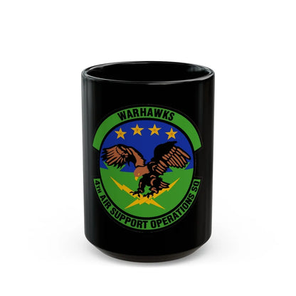 4 Air Support Operations Sq USAFE (U.S. Air Force) Black Coffee Mug-15oz-Go Mug Yourself