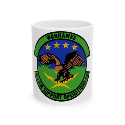 4 Air Support Operations Sq USAFE (U.S. Air Force) White Coffee Mug-11oz-Go Mug Yourself