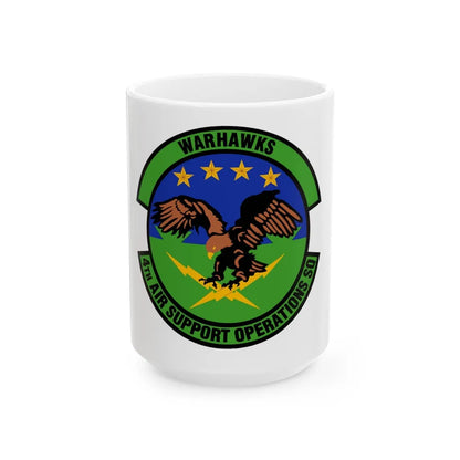 4 Air Support Operations Sq USAFE (U.S. Air Force) White Coffee Mug-15oz-Go Mug Yourself