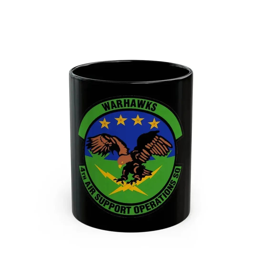 4 Air Support Operations Sq USAFE (U.S. Air Force) Black Coffee Mug 11oz - Go Mug Yourself