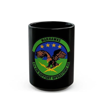 4 Air Support Operations Sq USAFE (U.S. Air Force) Black Coffee Mug 15oz - Go Mug Yourself