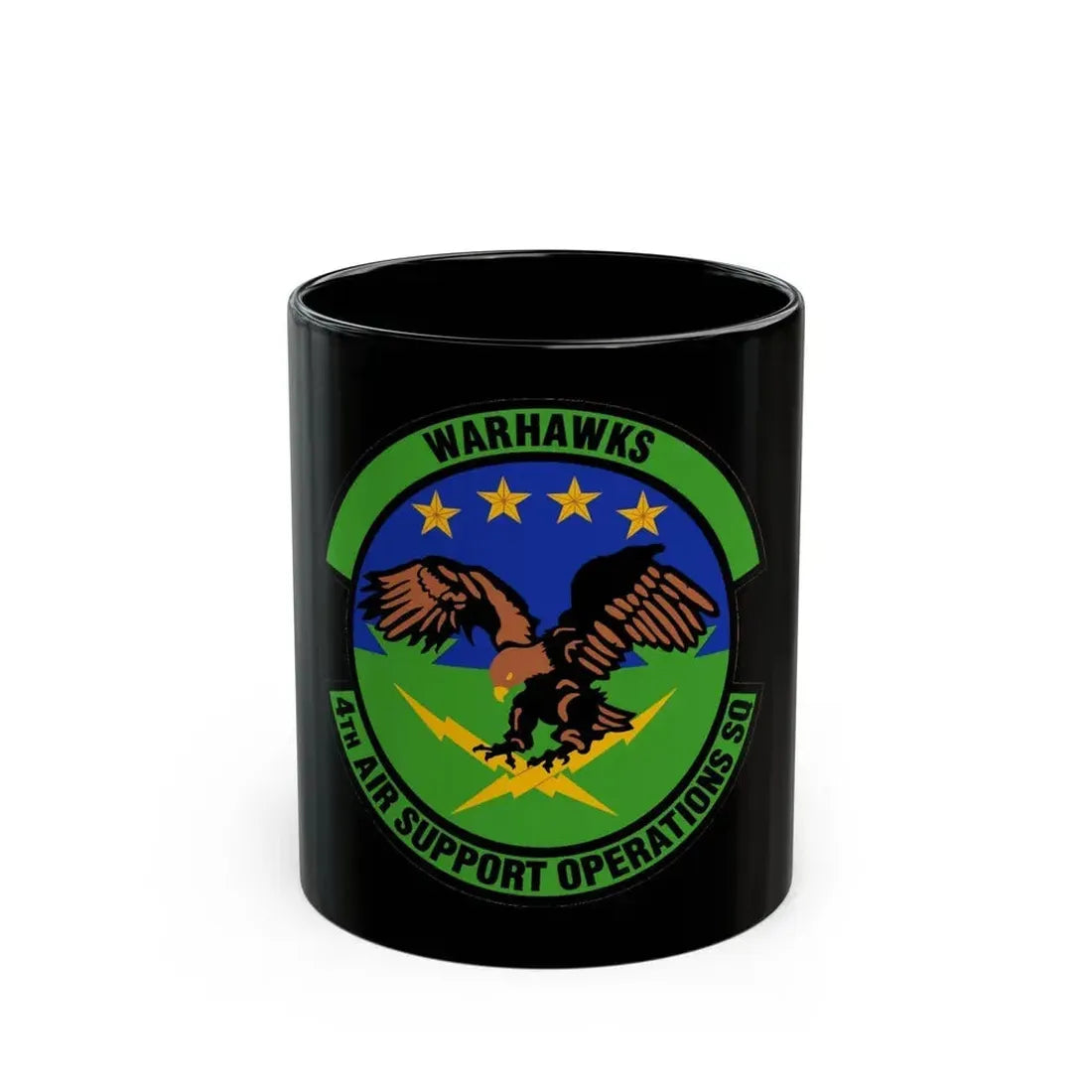 4 Air Support Operations Sq USAFE (U.S. Air Force) Black Coffee Mug - Go Mug Yourself
