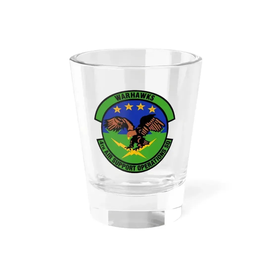 4 Air Support Operations Sq USAFE (U.S. Air Force) Shot Glass 1.5oz 1.5oz - Go Mug Yourself