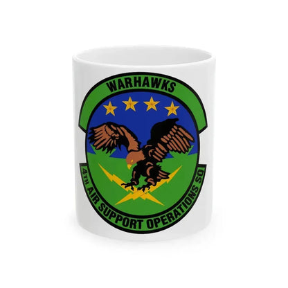 4 Air Support Operations Sq USAFE (U.S. Air Force) White Coffee Mug 11oz - Go Mug Yourself