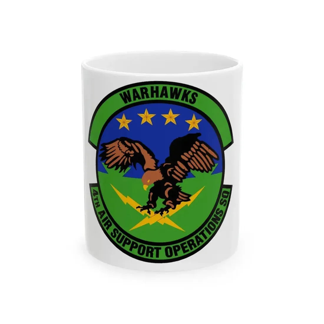 4 Air Support Operations Sq USAFE (U.S. Air Force) White Coffee Mug 11oz - Go Mug Yourself