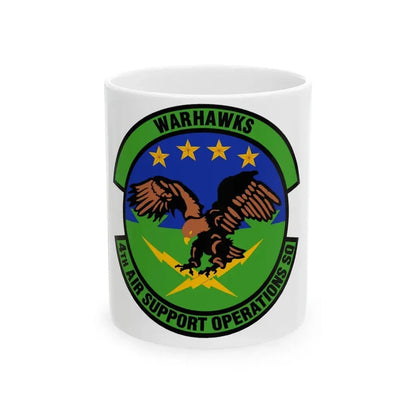 4 Air Support Operations Sq USAFE (U.S. Air Force) White Coffee Mug 11oz - Go Mug Yourself