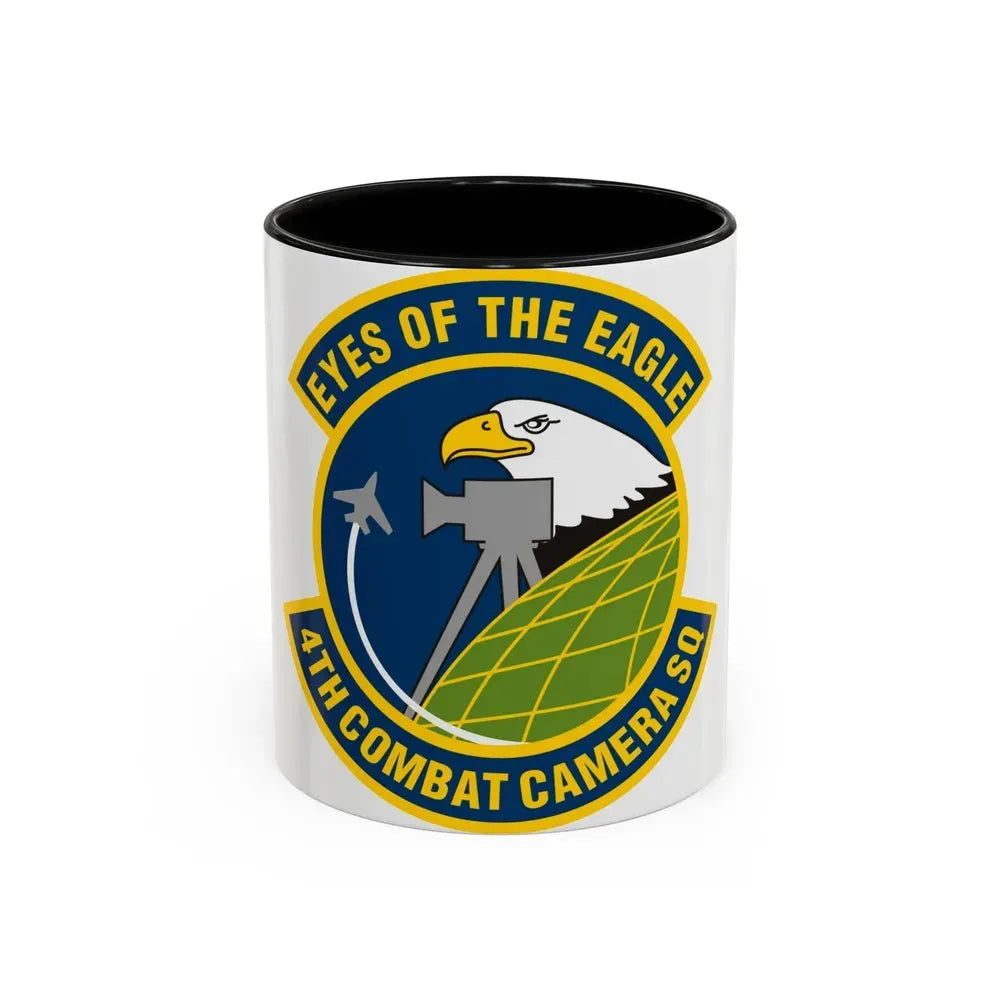 4 Combat Camera Squadron (U.S. Air Force) Accent Coffee Mug 11oz Black - Go Mug Yourself