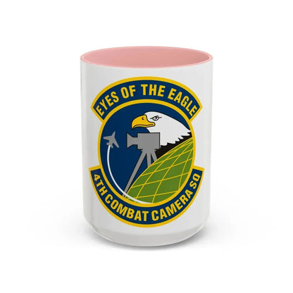 4 Combat Camera Squadron (U.S. Air Force) Accent Coffee Mug 15oz Pink - Go Mug Yourself