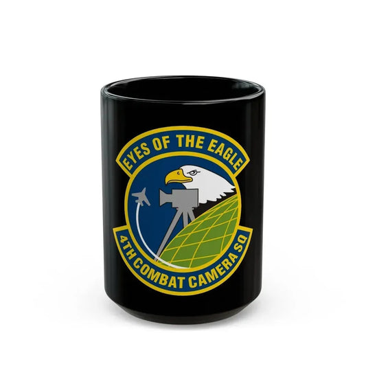 4 Combat Camera Squadron (U.S. Air Force) Black Coffee Mug 15oz - Go Mug Yourself