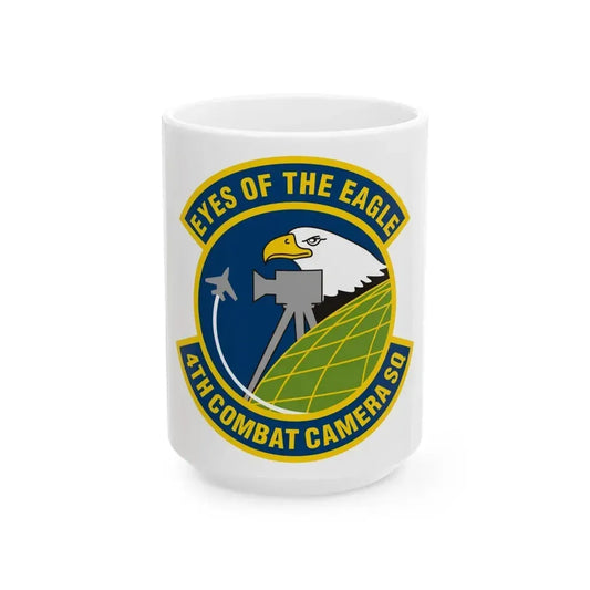 4 Combat Camera Squadron (U.S. Air Force) White Coffee Mug 15oz - Go Mug Yourself