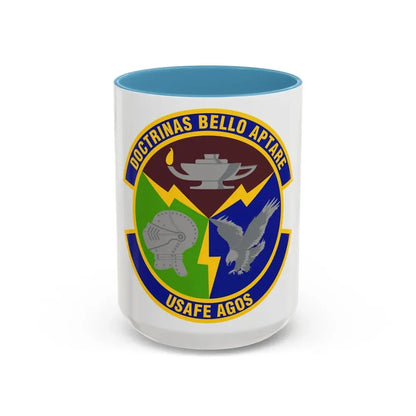 4 Combat Training Squadron USAFE (U.S. Air Force) Accent Coffee Mug 15oz Light Blue - Go Mug Yourself