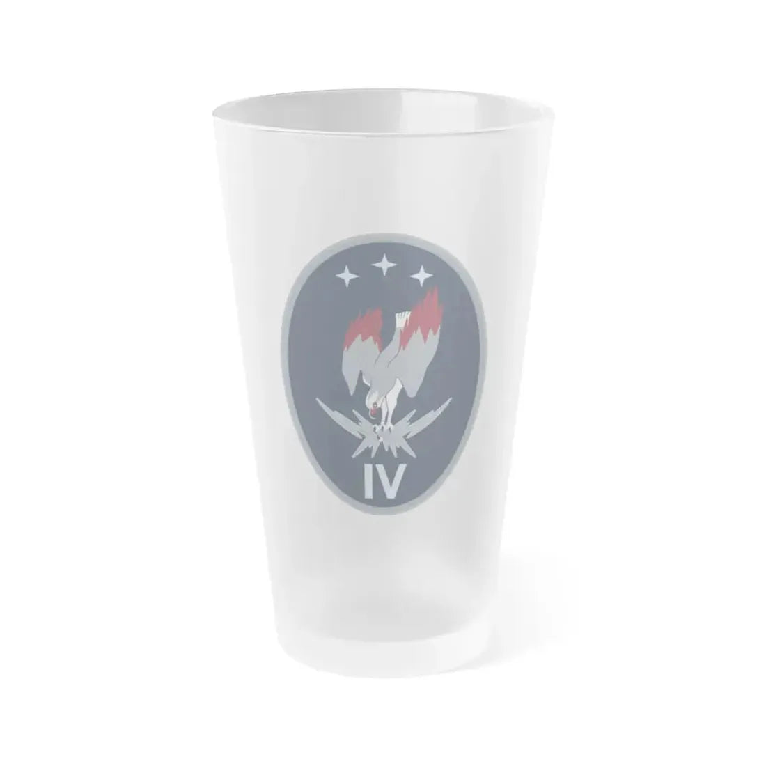 4 Electromagnetic Squadron (U.S. Space Force) Frosted Pint Glass 16oz Default Title - Go Mug Yourself