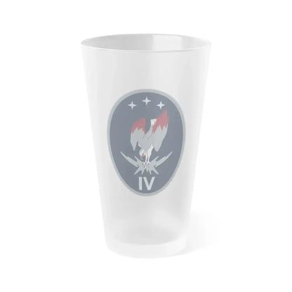 4 Electromagnetic Squadron (U.S. Space Force) Frosted Pint Glass 16oz Default Title - Go Mug Yourself