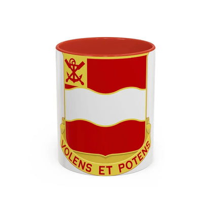 4 Engineer Battalion (U.S. Army) Accent Coffee Mug 11oz Red - Go Mug Yourself