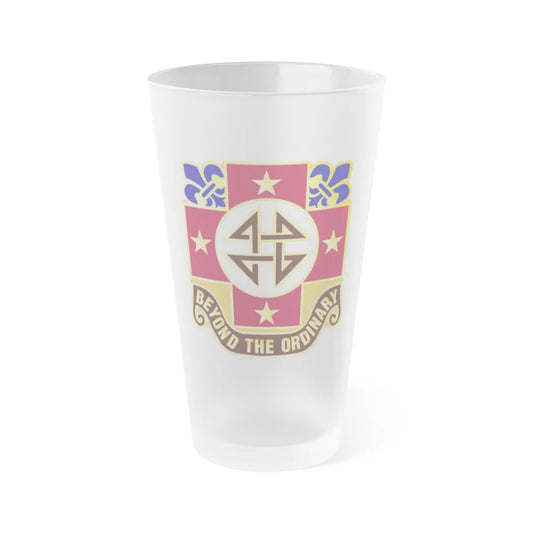 4 Evacuation Hospital (U.S. Army) Frosted Pint Glass 16oz-Go Mug Yourself