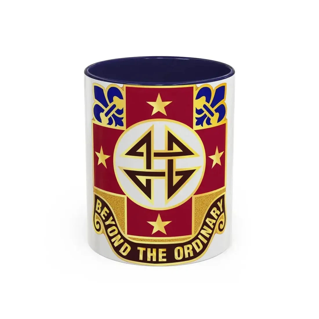 4 Evacuation Hospital (U.S. Army) Accent Coffee Mug 11oz Navy - Go Mug Yourself