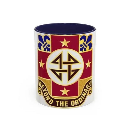 4 Evacuation Hospital (U.S. Army) Accent Coffee Mug 11oz Navy - Go Mug Yourself