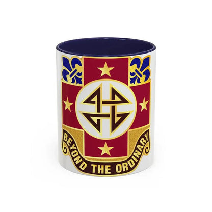 4 Evacuation Hospital (U.S. Army) Accent Coffee Mug 11oz Navy - Go Mug Yourself
