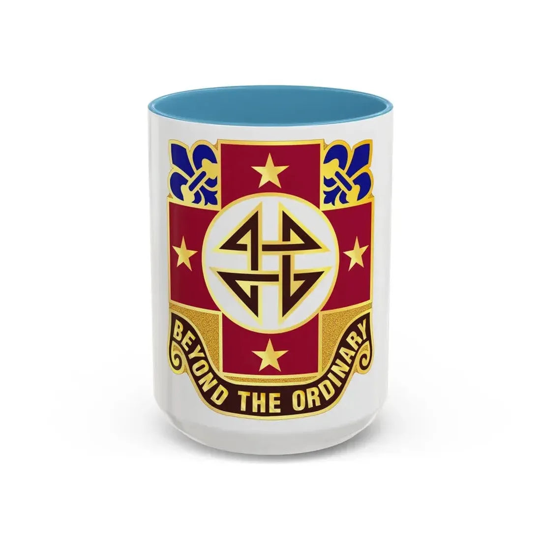 4 Evacuation Hospital (U.S. Army) Accent Coffee Mug 15oz Light Blue - Go Mug Yourself