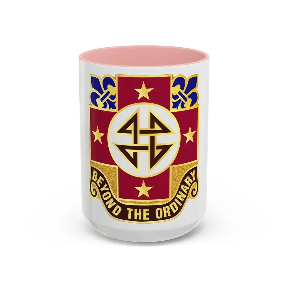 4 Evacuation Hospital (U.S. Army) Accent Coffee Mug 15oz Pink - Go Mug Yourself