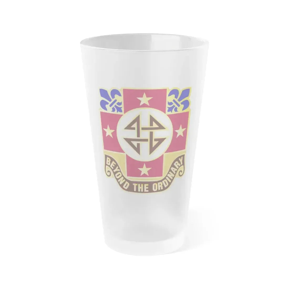 4 Evacuation Hospital (U.S. Army) Frosted Pint Glass 16oz Default Title - Go Mug Yourself