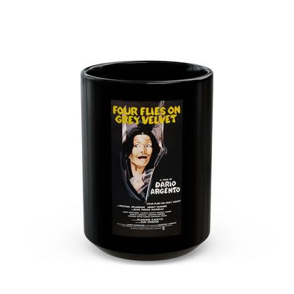 4 FLIES ON GREY VELVET (2) 1971 Movie Poster - Black Coffee Mug-15oz-Go Mug Yourself