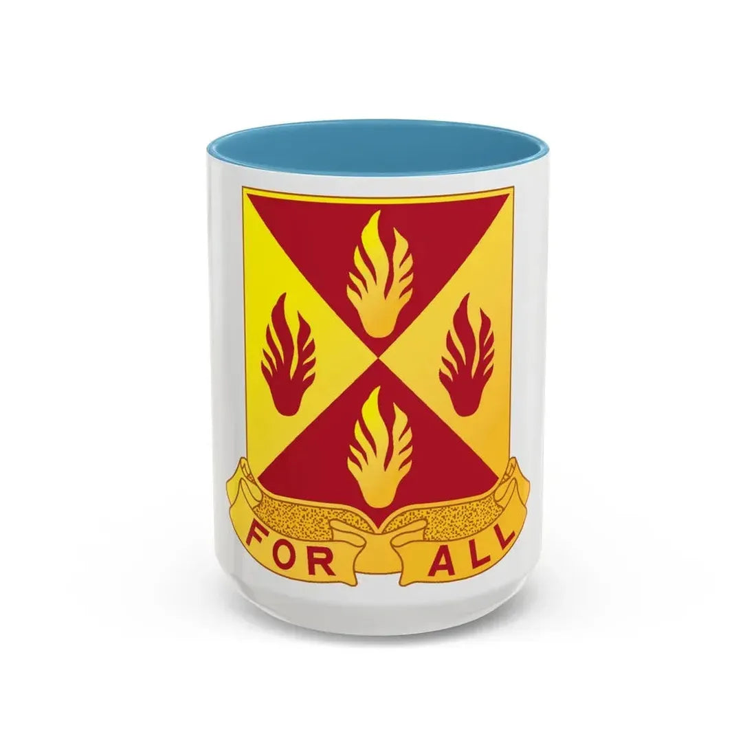 4 Maintenance Battalion (U.S. Army) Accent Coffee Mug 15oz Light Blue - Go Mug Yourself