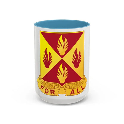 4 Maintenance Battalion (U.S. Army) Accent Coffee Mug 15oz Light Blue - Go Mug Yourself