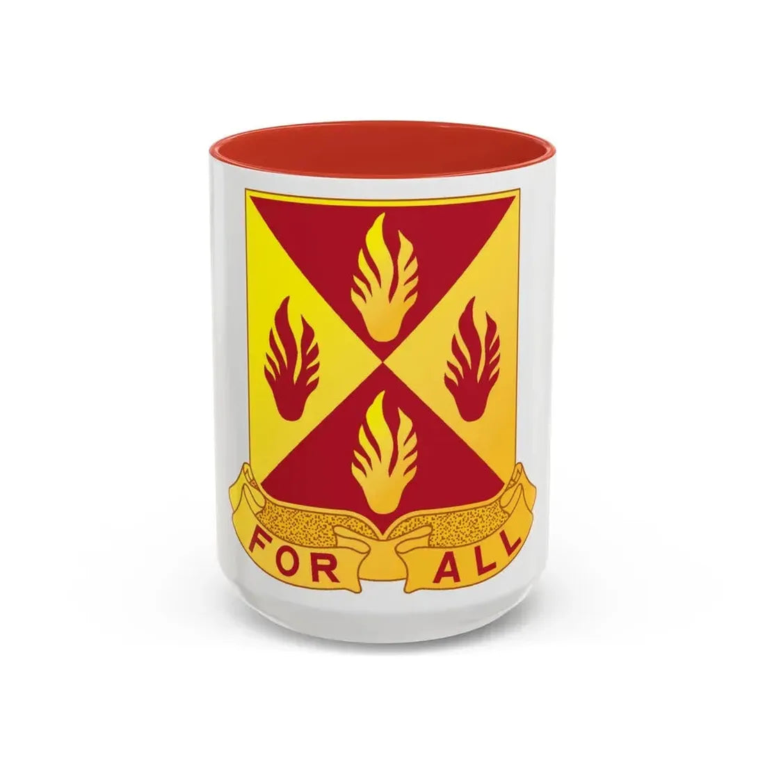 4 Maintenance Battalion (U.S. Army) Accent Coffee Mug 15oz Red - Go Mug Yourself