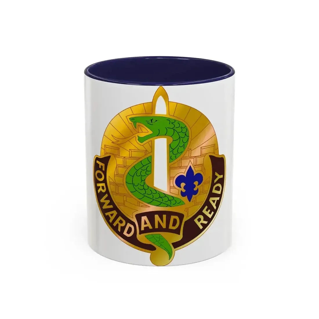 4 Medical Brigade 2 (U.S. Army) Accent Coffee Mug 11oz Navy - Go Mug Yourself