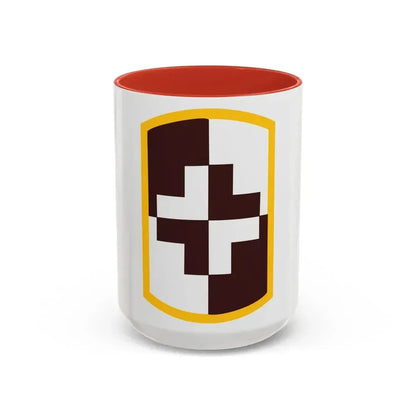 4 Medical Brigade (U.S. Army) Accent Coffee Mug 15oz Red - Go Mug Yourself