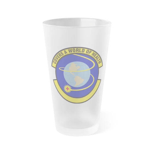 4 Operational Medical Readiness Squadron ACC (U.S. Air Force) Frosted Pint Glass 16oz-16oz-Frosted-Go Mug Yourself