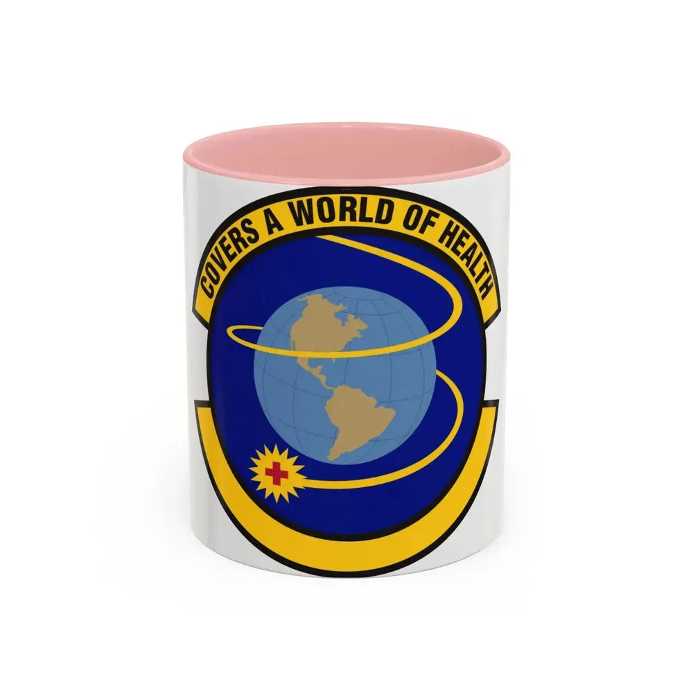 4 Operational Medical Readiness Squadron ACC (U.S. Air Force) Accent Coffee Mug 11oz Pink - Go Mug Yourself