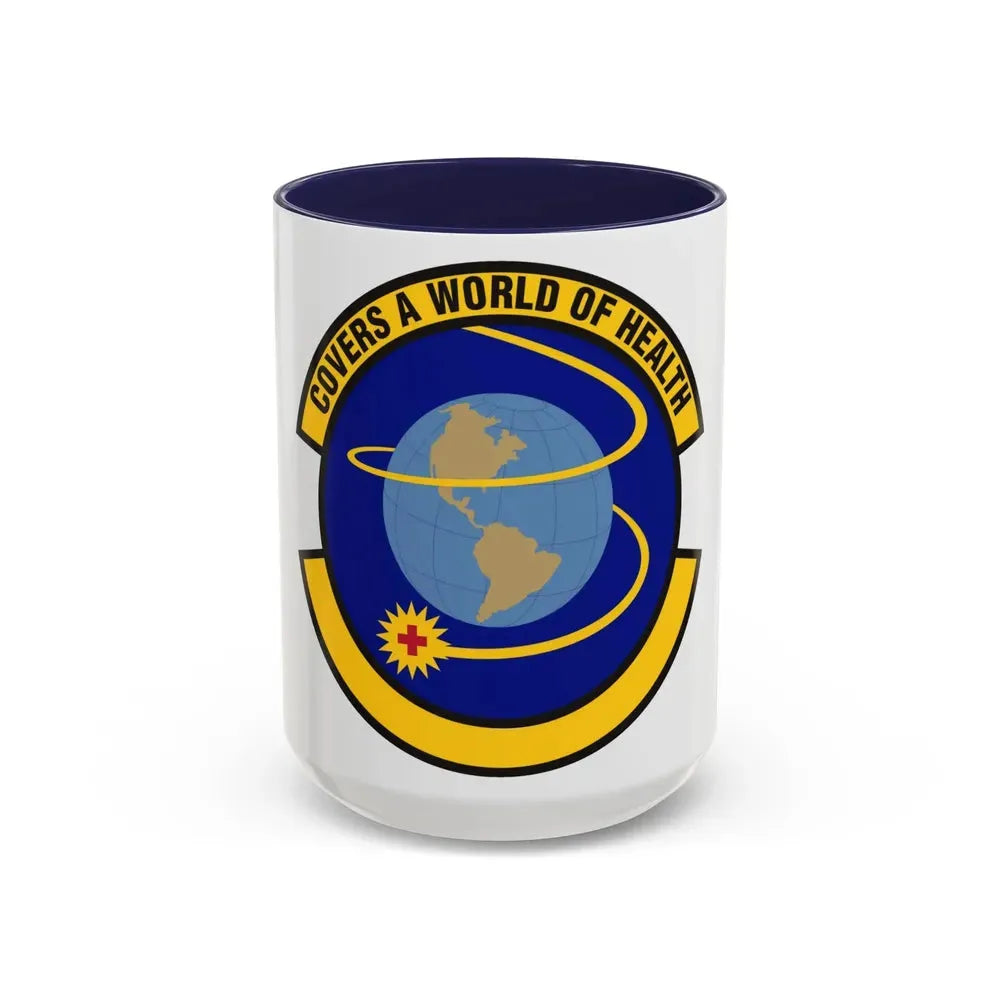 4 Operational Medical Readiness Squadron ACC (U.S. Air Force) Accent Coffee Mug 15oz Navy - Go Mug Yourself