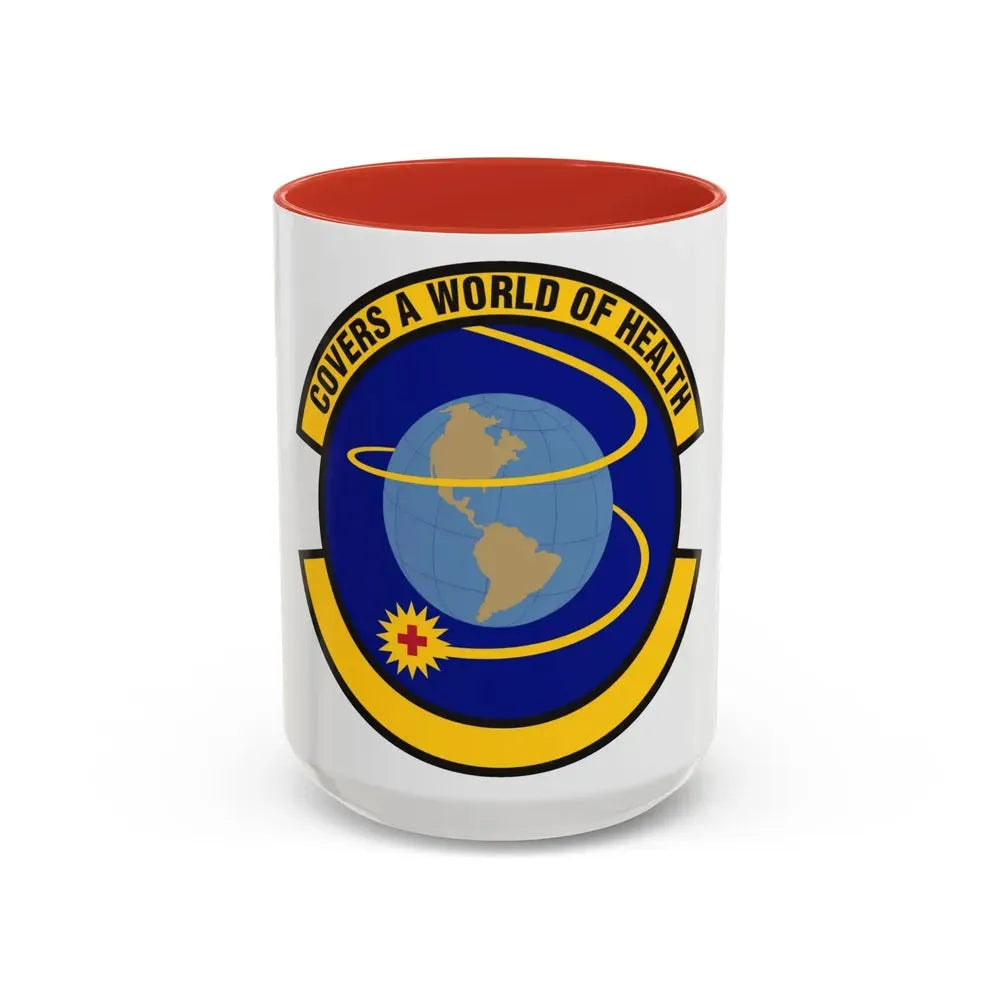 4 Operational Medical Readiness Squadron ACC (U.S. Air Force) Accent Coffee Mug 15oz Red - Go Mug Yourself