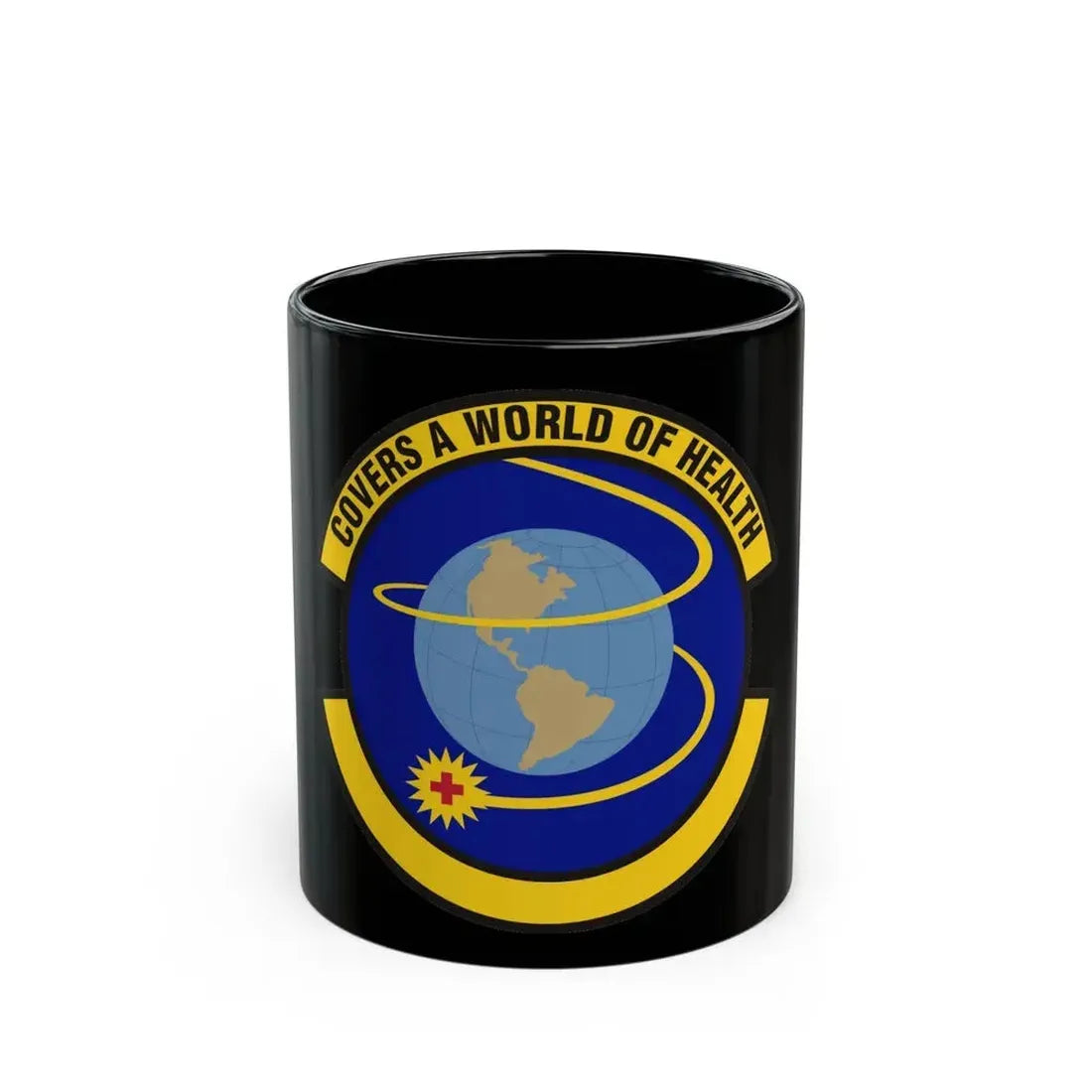 4 Operational Medical Readiness Squadron ACC (U.S. Air Force) Black Coffee Mug 11oz - Go Mug Yourself