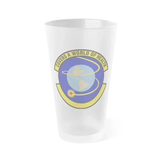 4 Operational Medical Readiness Squadron ACC (U.S. Air Force) Frosted Pint Glass 16oz 16oz Frosted - Go Mug Yourself