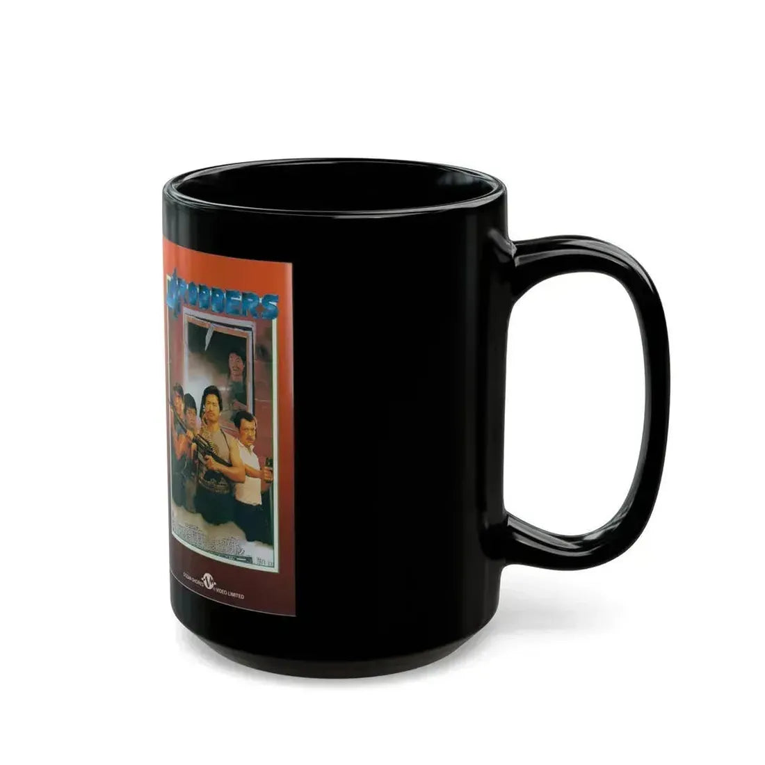 4 ROBBERS (VHS COVER) - Black Coffee Mug - Go Mug Yourself