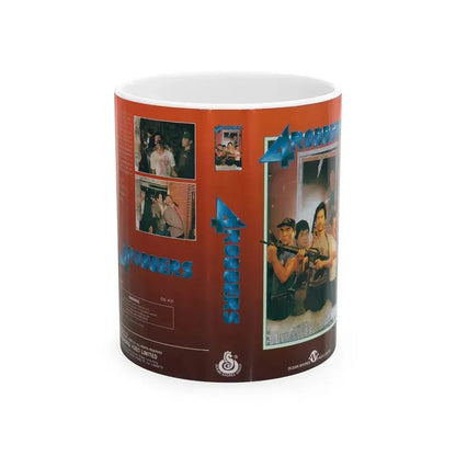 4 ROBBERS (VHS COVER) - White Coffee Mug 11oz - Go Mug Yourself