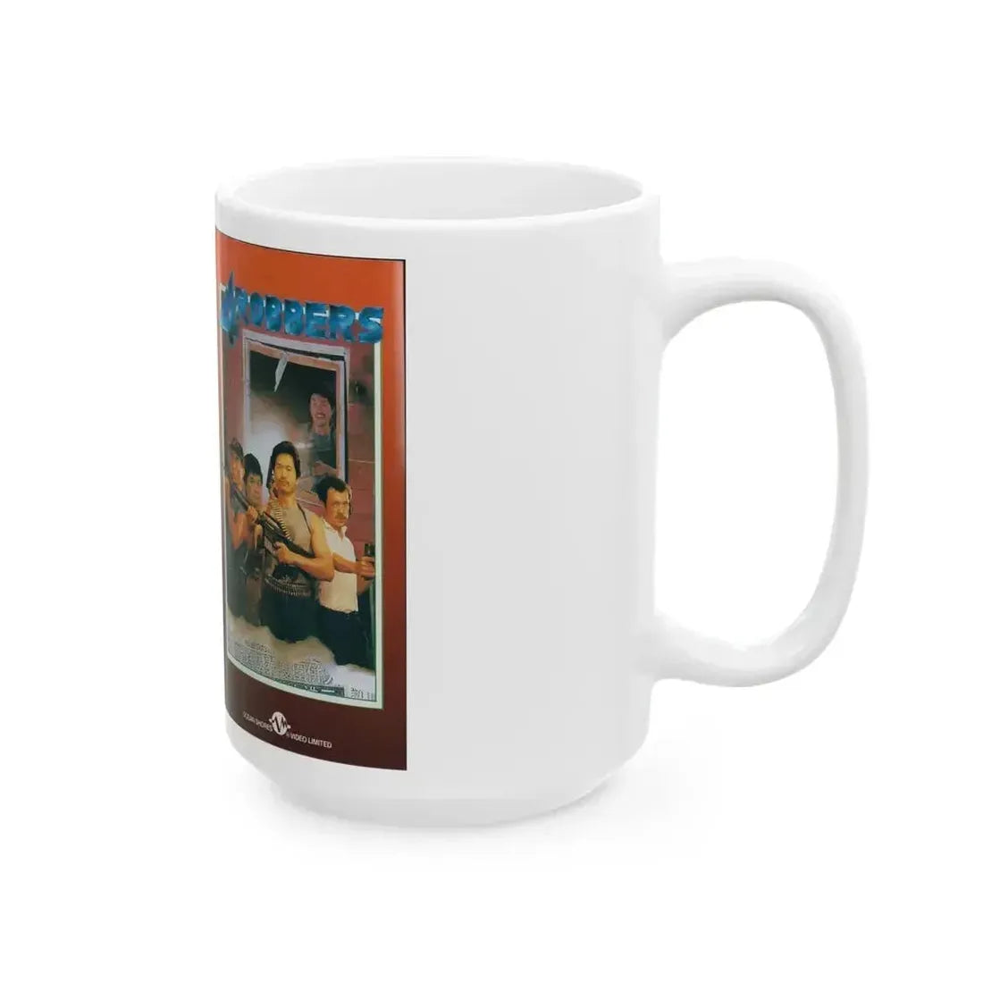 4 ROBBERS (VHS COVER) - White Coffee Mug - Go Mug Yourself