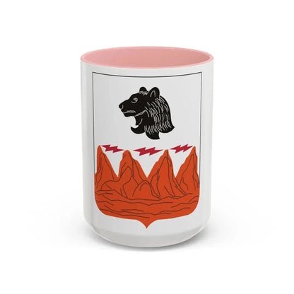 4 Signal Battalion 2 (U.S. Army) Accent Coffee Mug 15oz Pink - Go Mug Yourself