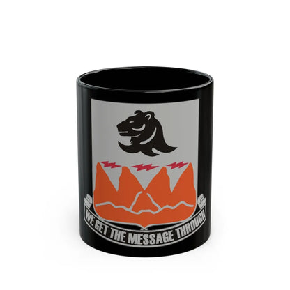 4 Signal Battalion (U.S. Army) Black Coffee Mug-11oz-Go Mug Yourself