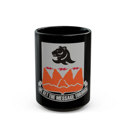 4 Signal Battalion (U.S. Army) Black Coffee Mug-15oz-Go Mug Yourself