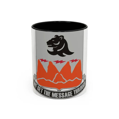 4 Signal Battalion (U.S. Army) Accent Coffee Mug 11oz Black - Go Mug Yourself