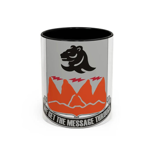 4 Signal Battalion (U.S. Army) Accent Coffee Mug 11oz Black - Go Mug Yourself
