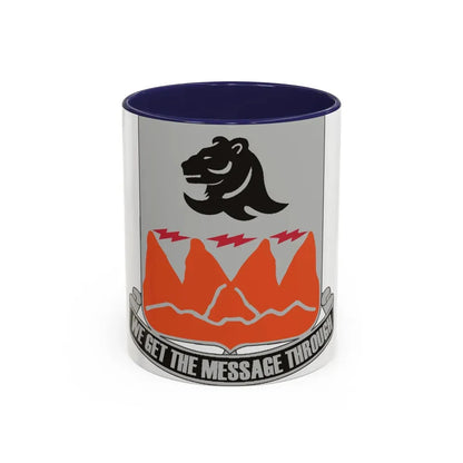 4 Signal Battalion (U.S. Army) Accent Coffee Mug 11oz Navy - Go Mug Yourself