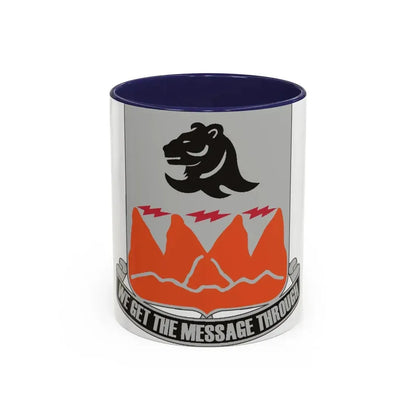 4 Signal Battalion (U.S. Army) Accent Coffee Mug 11oz Navy - Go Mug Yourself