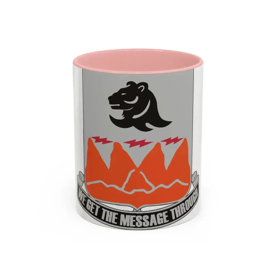 4 Signal Battalion (U.S. Army) Accent Coffee Mug 11oz Pink - Go Mug Yourself