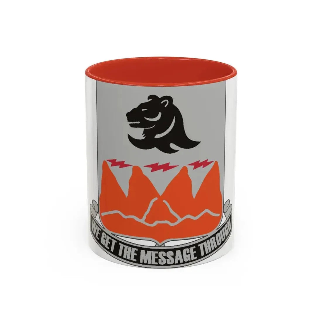 4 Signal Battalion (U.S. Army) Accent Coffee Mug 11oz Red - Go Mug Yourself